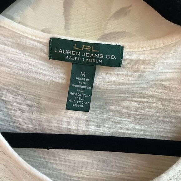 Lauren Ralph Lauren Cream Henley - Picture 3 of 5